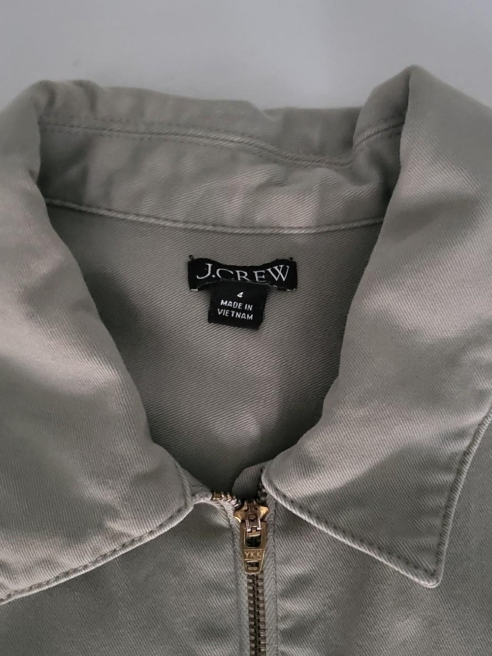 J. Crew Light Olive Utility Jacket Dress - Picture 5 of 8